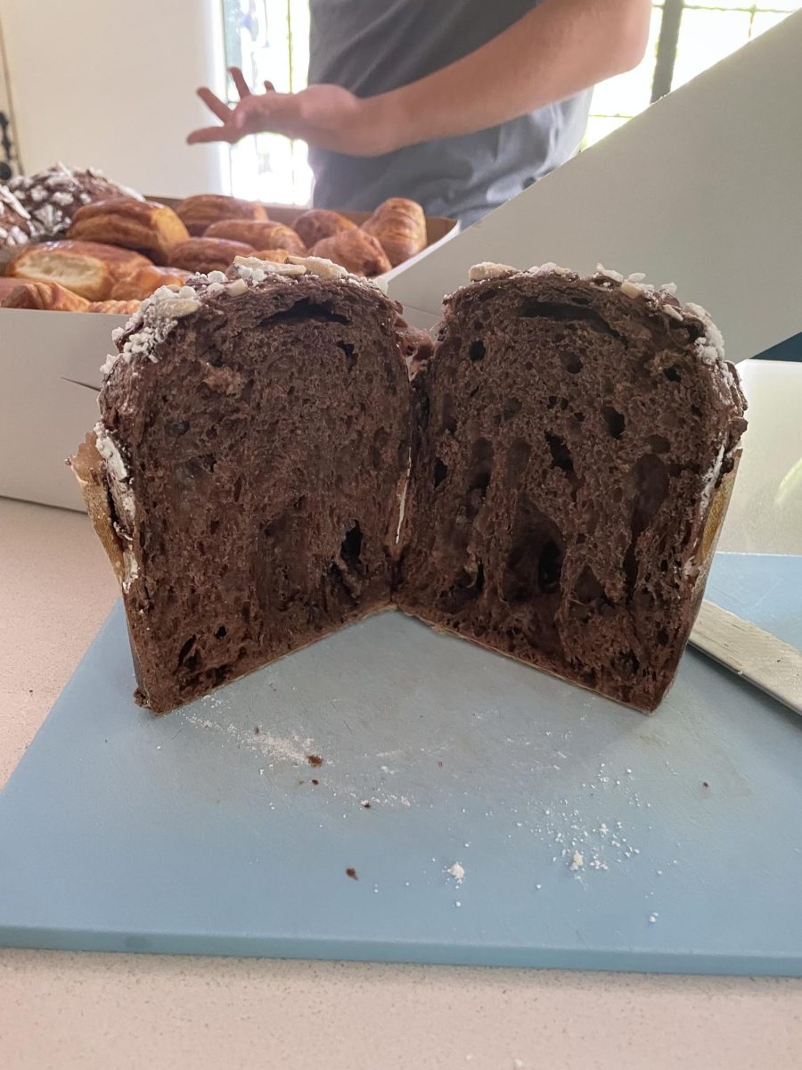 Sharing the Love - Bakhash brings home his panettone from the class to share with his family. 