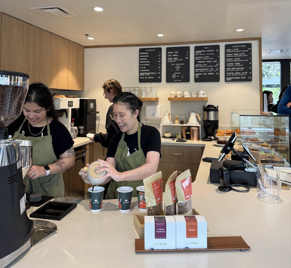 BREWING SMILES — Yutori baristas brewing their signature drinks at the front counter